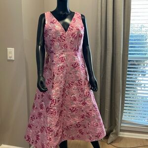 Kate Spade Pink Rose Midi Dress